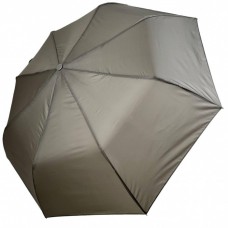 Жіноча однотонна парасолька напівавтомат на 8 спиць від Toprain, сіра, 0102-2