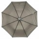 Жіноча однотонна парасолька напівавтомат на 8 спиць від Toprain, сіра, 0102-2