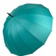 Жіноча парасолька-тростина з принтом букв, напівавтомат від фірми Toprain, бірюзова, 01006-1