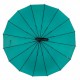 Жіноча парасолька-тростина з принтом букв, напівавтомат від фірми Toprain, бірюзова, 01006-1