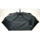 Мужской складной зонт полуавтомат с прямой ручкой на 8 спиц TheBest, есть антиветер, черный, fl0709-1
