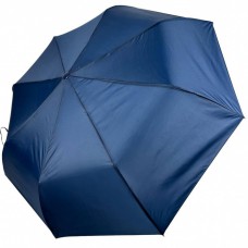 Жіноча однотонна парасолька напівавтомат на 8 спиць від Toprain, темно-синя, 0102-12