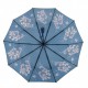 Жіноча парасолька напівавтомат з орхідеями від TheBest-Flagman, синя, 0733-6
