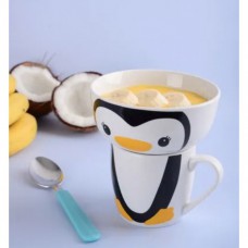 Дитячий набір посуду Limited Edition Happy Penguin YF6013 2 предмети