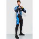 Велокостюм чоловічий, колір чорно-синій, 131R132122