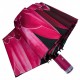 Жіноча парасолька напівавтомат із принтом квітки від Toprain на 9 спиць, рожева ручка, 0703-3