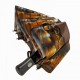 Складна жіноча парасолька напівавтомат коричнева "Нічне місто" від SL 0500-2