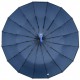 Однотонна парасолька автомат на 16 карбонових спиць антивітер від Toprain, темно-синя, 0918-10
