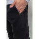 Спорт штани чоловічі на флісі, колір чорний, 244R41269