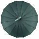 Жіноча парасолька-тростина на 16 спиць з абстрактним принтом, напівавтомат від фірми Toprain, темно-зелена, 01541-2