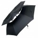 Мужской зонт полуавтомат в два сложения от фирмы "Fiaba", черный, код F0200-1 Fiaba
