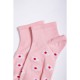 Жіночі шкарпетки персикового кольору з візерунком 1