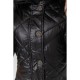 Куртка жіноча з поясом, колір чорний, 235R803