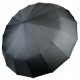 Чоловіча складана парасолька-автомат з великим куполом на 16 спиць від Toprain, антивітер, чорна, Тор 09150-1