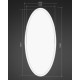 Овальне дзеркало чорно - біле 1300х600 мм