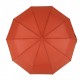 Жіноча парасолька напівавтомат Bellissimo із золотистим візерунком на куполі на 10 спиць, червона, 018308-6