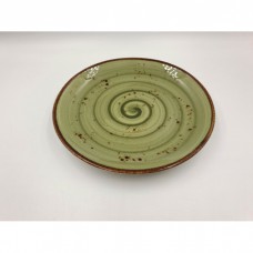 Тарілка десертна TULU spiral-green-20 20 см зелена