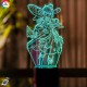 3D ночник GENSHIN IMPACT "Каэдэхара Кадзуха"(УВЕЛИЧЕННОЕ ИЗОБРАЖЕНИЕ)+пульт ДУ+батарейки 3DTOYSLAMP