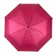 Жіноча парасолька напівавтомат рожева з принтом букв по куполу 02052-9