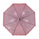 Дитяча прозора парасолька-тростина з ажурним принтом від SL, рожева, 018102-6