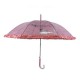 Дитяча прозора парасолька-тростина з ажурним принтом від SL, рожева, 018102-6
