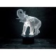 Змінна пластина для 3D нічника "Слон" 3DTOYSLAMP