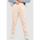 Спорт штани жіночі на флісі, колір світло-бежевий, 214R109