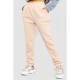 Спорт штани жіночі на флісі, колір світло-бежевий, 214R109