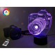 3D ночник "Фотоаппарат" (УВЕЛИЧЕННОЕ ИЗОБРАЖЕНИЕ) + пульт ДУ + сетевой адаптер+ батарейки (3ААА)  3DTOYSLAMP