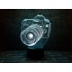 3D ночник "Фотоаппарат" (УВЕЛИЧЕННОЕ ИЗОБРАЖЕНИЕ) + пульт ДУ + сетевой адаптер+ батарейки (3ААА)  3DTOYSLAMP