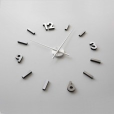 Настінний 3d годинник STILL - Silver