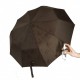 Жіноча парасолька напівавтомат на 10 спиць Bellisimo "Flower land", проявка, коричневий колір, 0461-8