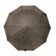 Жіноча парасолька напівавтомат на 10 спиць Bellisimo "Flower land", проявка, коричневий колір, 0461-8