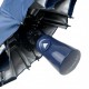Жіноча однотонна парасолька напівавтомат від TNEBEST зі сріблястим покриттям зсередини, синя, 0614-1