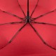 Женский зонт полуавтомат бордовый с принтом букв по куполу 02052-2