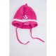 Детский комплект из шапки и шарфа, розового цвета, 1