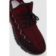 Кросівки чоловічі текстиль, колір червоно-чорний, 2