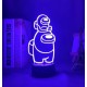 3D светильник-ночник «Амонг Ас 2» 3D Creative