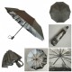 Жіноча парасолька напівавтомат Bellissimo з візерунком зсередини і тефлоновим просоченням, сіра, 018315-11