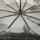 Жіноча парасолька напівавтомат Bellissimo з візерунком зсередини і тефлоновим просоченням, сіра, 018315-11