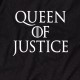 Футболка GoT "Queen of justice" жіноча, Чорний, XS, Black, англійська
