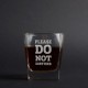 Склянка для віскі "Please do not disturb", англійська, Крафтова коробка