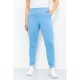Спорт штани жіночі двонитка, колір блакитний, 219RB-3004