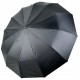Стильна чоловіча складана парасолька-автомат на 12 подвійних спиць із прямою ручкою від Feeling Rain, чорна, 02312-1