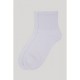 Шкарпетки жіночі однотонні, колір білий, 151RBY- 289