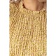 Сукня вільного крою шифонова, колір гірчичний, 204R701