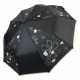 Жіноча складана механічна парасолька від Toprain, чорна, 0097-3