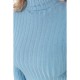 Гольф жіночий однотонний, колір джинс, 204R043