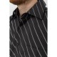 Сорочка чоловіча в смужку, колір чорно-білий, 167R978