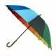Детский полуавтоматический зонт-трость "Радуга" от THEBEST, подойдет для школьников, зеленая ручка, 050С-1